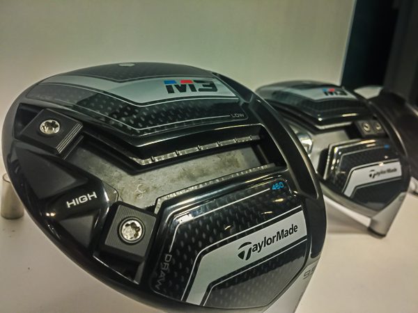 2018 TaylorMade M3 Driver Review: Get the Best One For Your Game! 24 Image of the Howard's Golf Demo TaylorMade M3 Driver heads and the Y-Track Weights