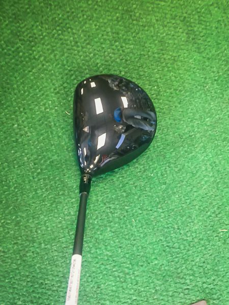 The Titleist TS3 driver at address
