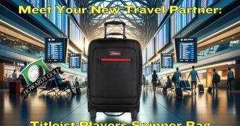 Titleist Players Spinner Carry On Luggage Bag Feature Image