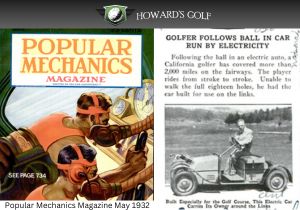 When Were Golf Carts Invented? Unveiling The Brief History 2 Image from 1932 Popular Mechanics magazine showing a golfer in a golf cart