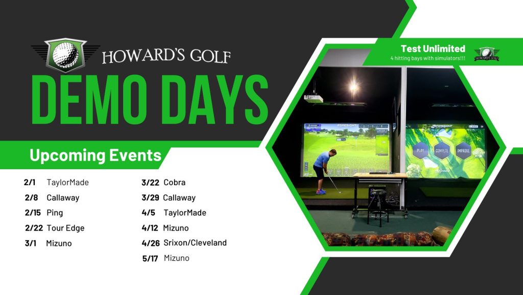Howard's Golf 2025 Demo Day Schedule